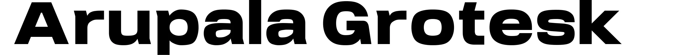 Arupala Grotesk